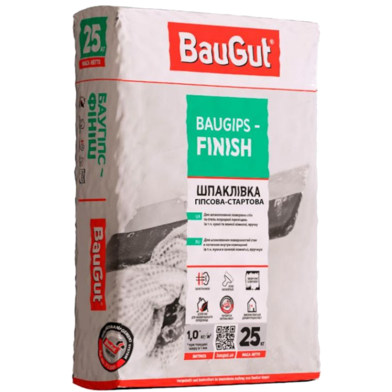 Шпаклівка BAUGUT Baugips-FINISH (2290318348019), 25 кг
